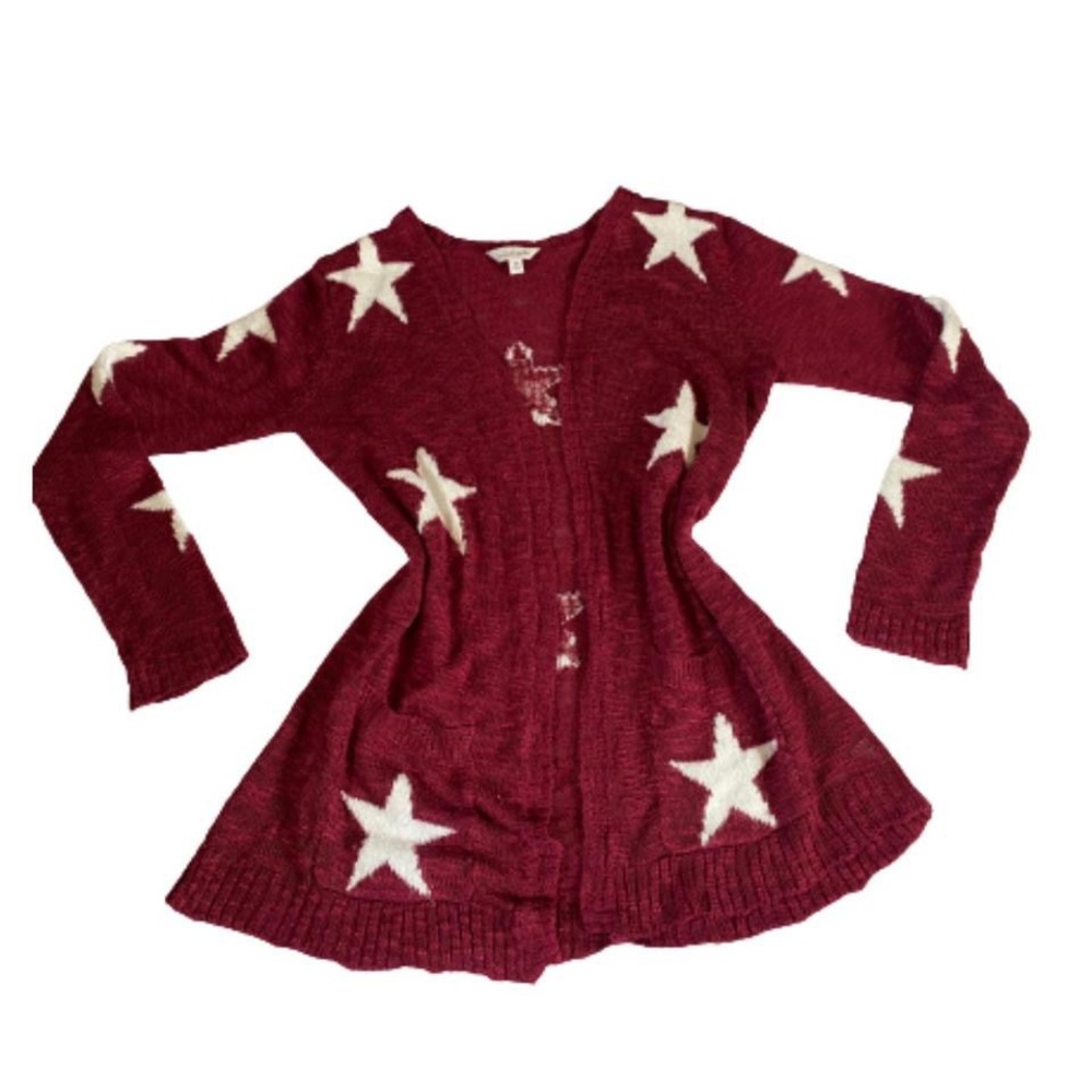 Grunge star knit cardigan